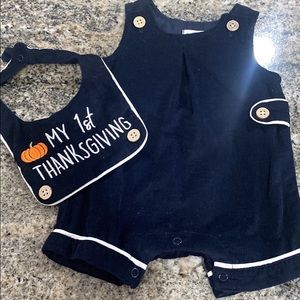 Mud Pie boys first Thanksgiving outfit